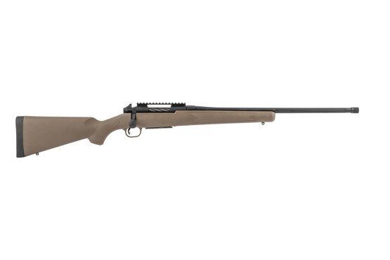 Mossberg Patriot Predator 6.5 creedmoor bolt action rifle features a FDE stock